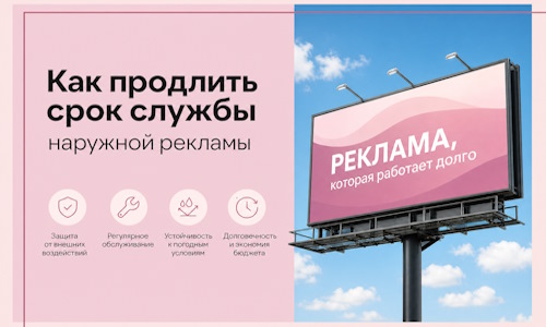Как продлить срок службы наружной рекламы в  Первоуральске