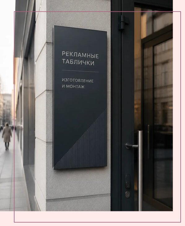 Рекламные таблички в Первоуральске по цене от 4632 р. | Аванза-Прв