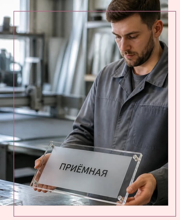 Таблички из оргстекла на заказ в Первоуральске от 4014 р. | Аванза-Прв