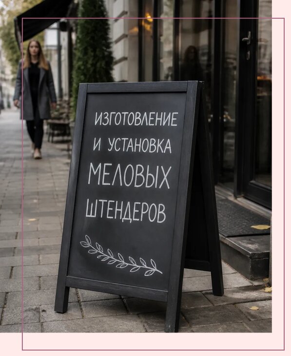 Меловые штендеры в Первоуральске по цене от 6690 р. | Аванза-Прв
